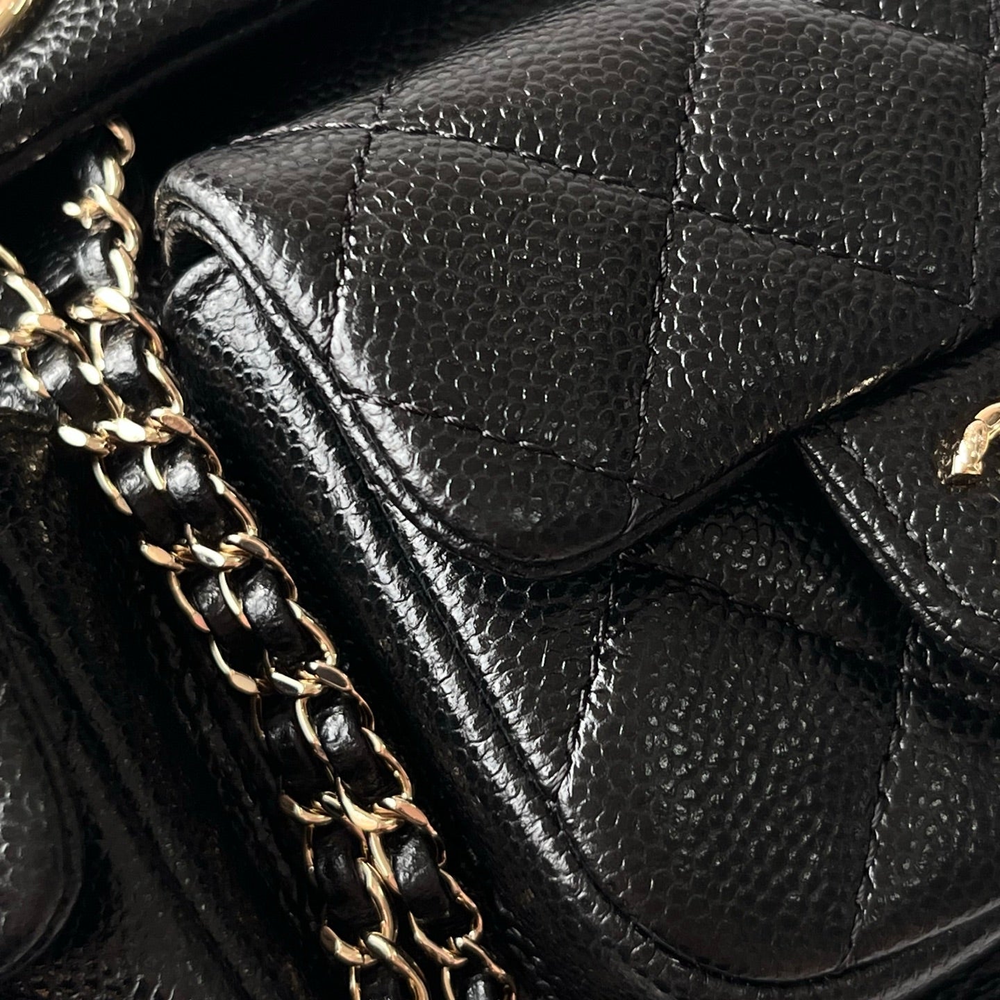 Black Caviar Leather Medium Duma Backpack - Level X