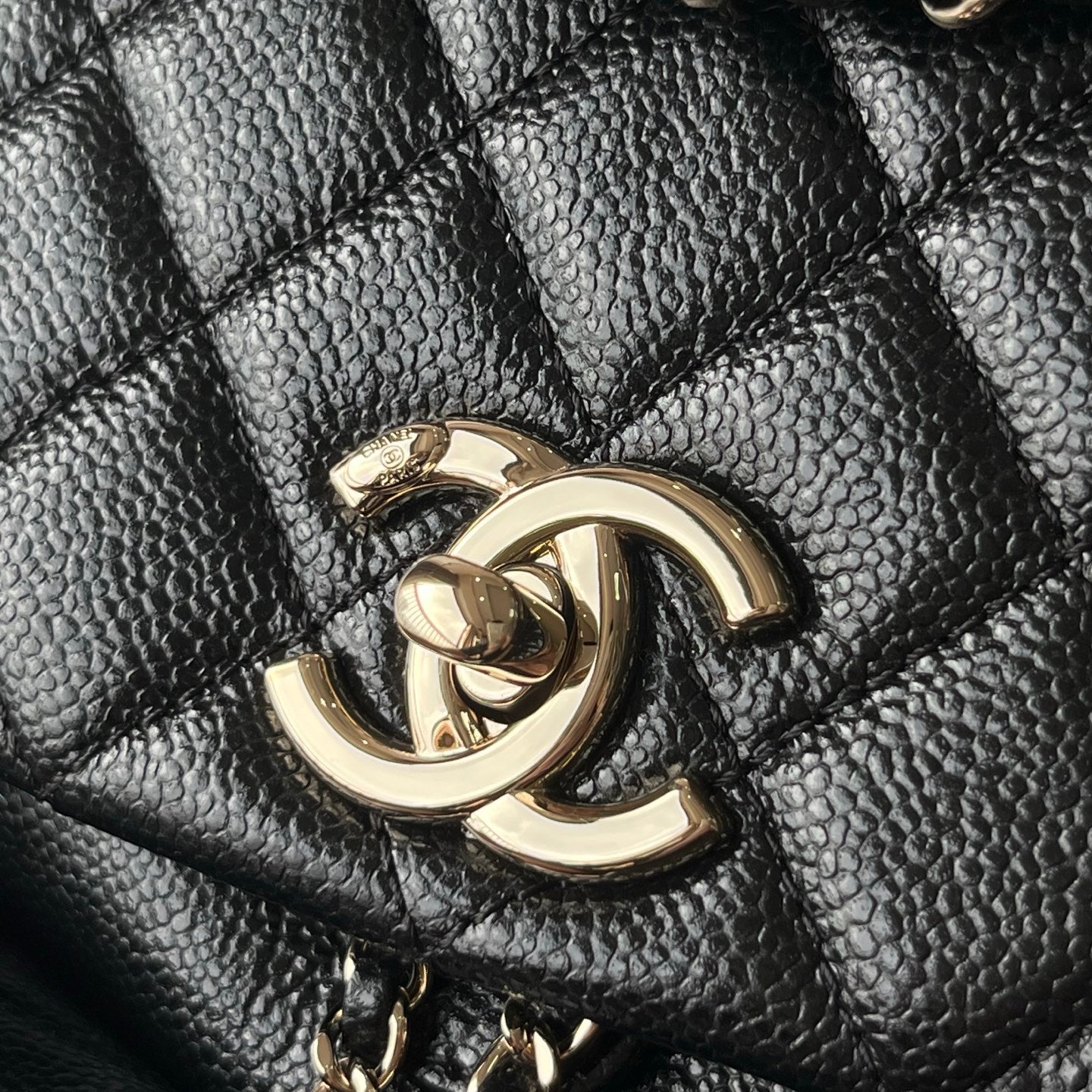 Black Caviar Leather Medium Duma Backpack - Level X