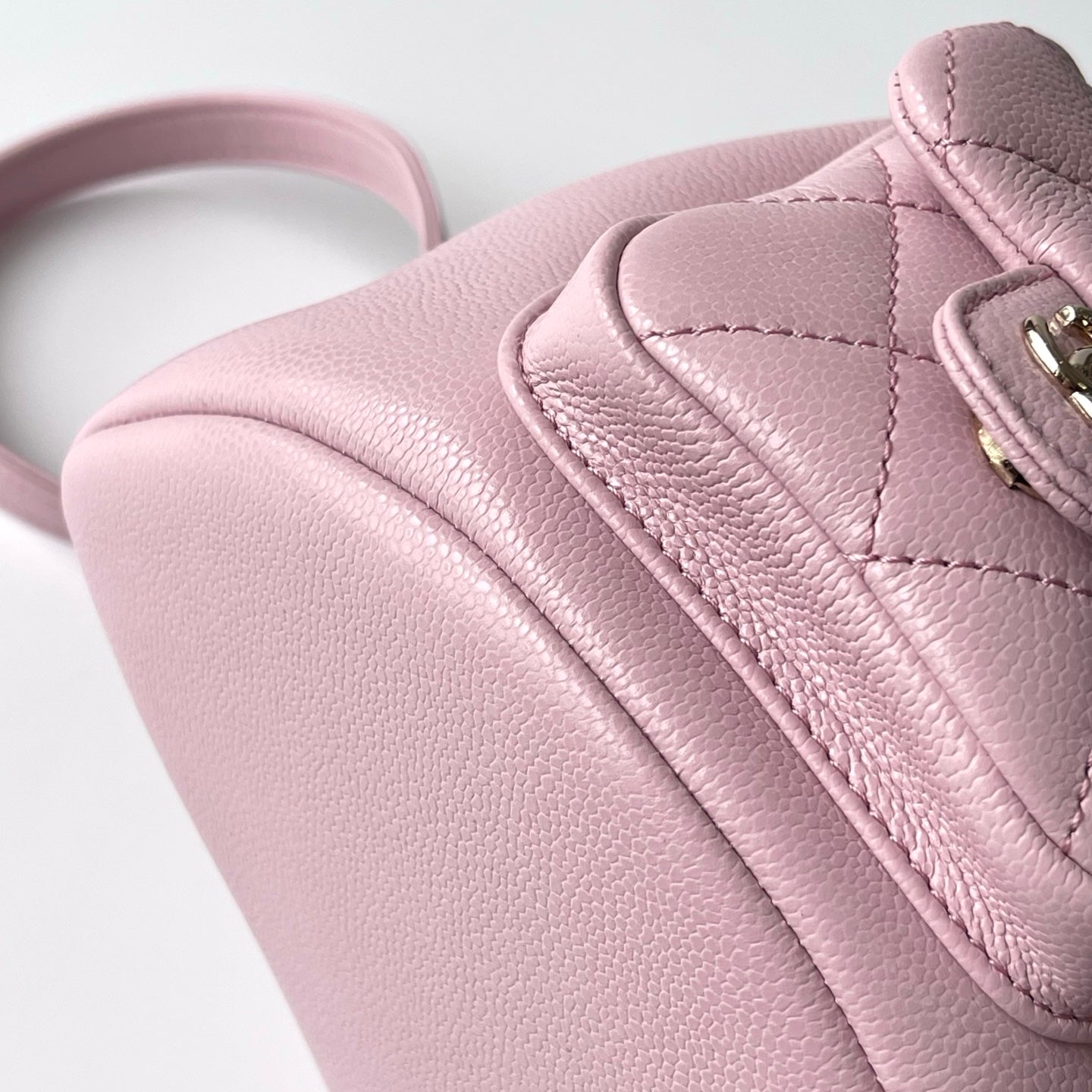 Light Pink Caviar Leather Medium Duma Backpack - Level X