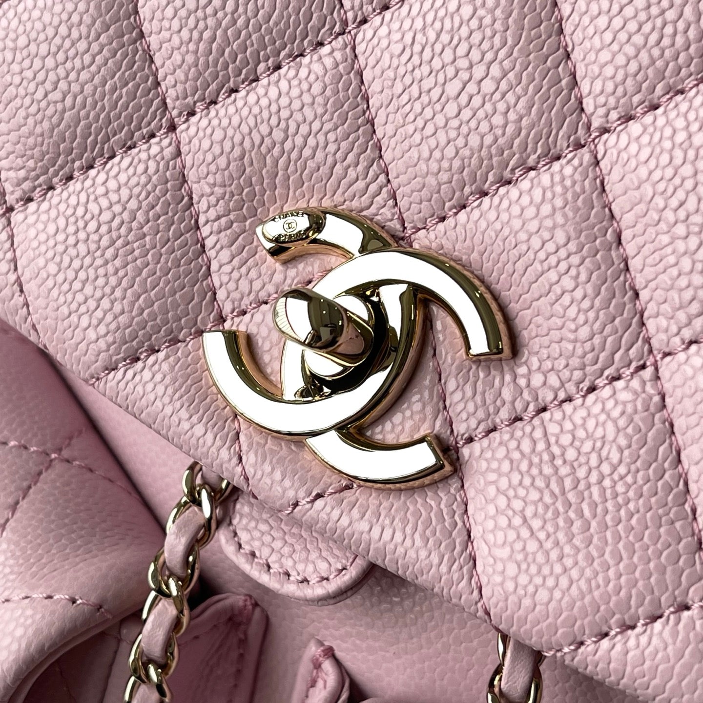 Light Pink Caviar Leather Medium Duma Backpack - Level X