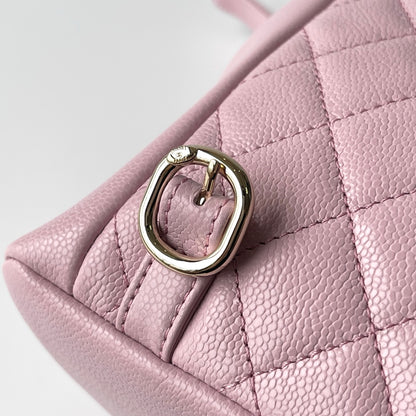 Light Pink Caviar Leather Medium Duma Backpack - Level X