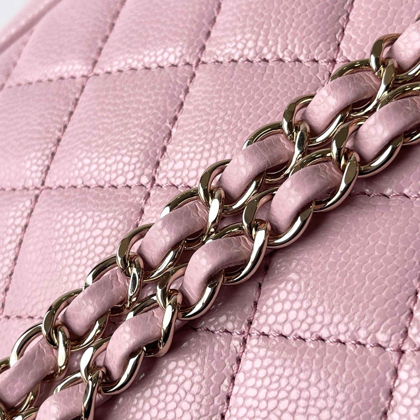 Light Pink Caviar Leather Medium Duma Backpack - Level X