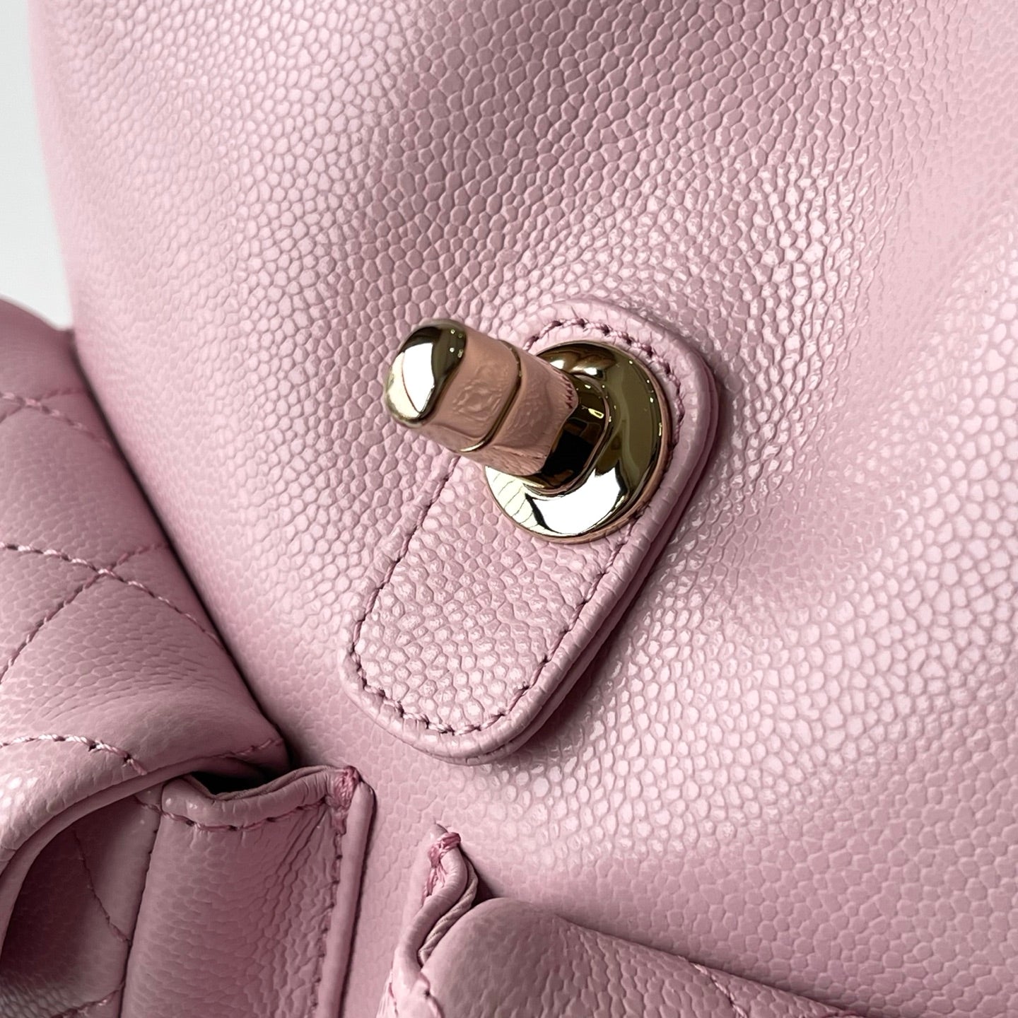 Light Pink Caviar Leather Medium Duma Backpack - Level X