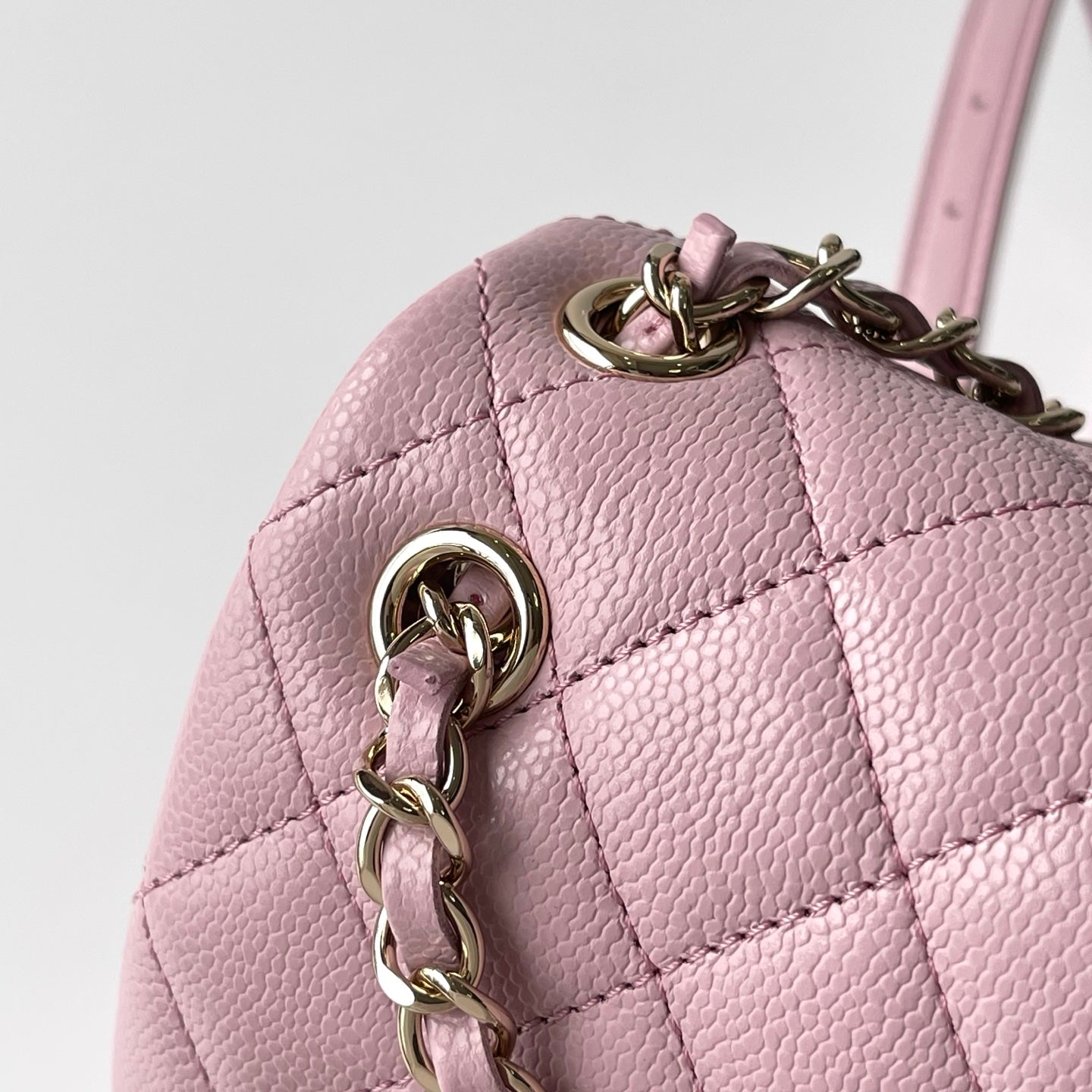 Light Pink Caviar Leather Medium Duma Backpack - Level X