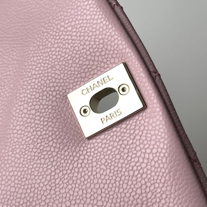 Light Pink Caviar Leather Medium Duma Backpack - Level X