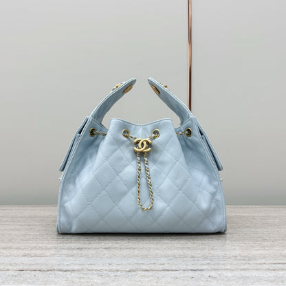 25 Hobo Bag Light Blue Caviar Leather - Level X