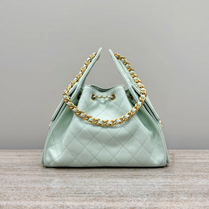 25 Hobo Bag Mint Green Caviar Leather - Level X
