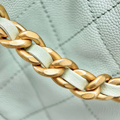25 Hobo Bag Mint Green Caviar Leather - Level X