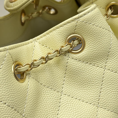 25 Hobo Bag Yellow Caviar Leather - Level X