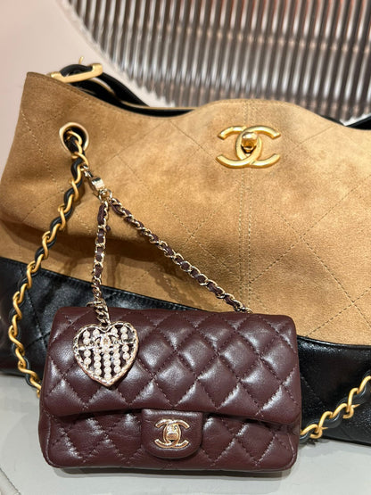 Brown Suede Shopping Hobo Bag - Level X