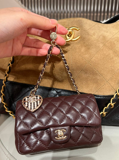 Brown Suede Shopping Hobo Bag - Level X