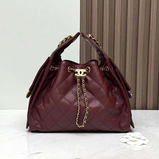 25 Hobo Bag Wine Red Caviar Leather - Level 5
