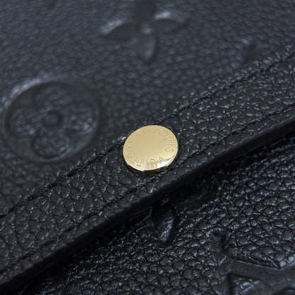 Pochette Metis East West Black Empreinte Leather - Level X