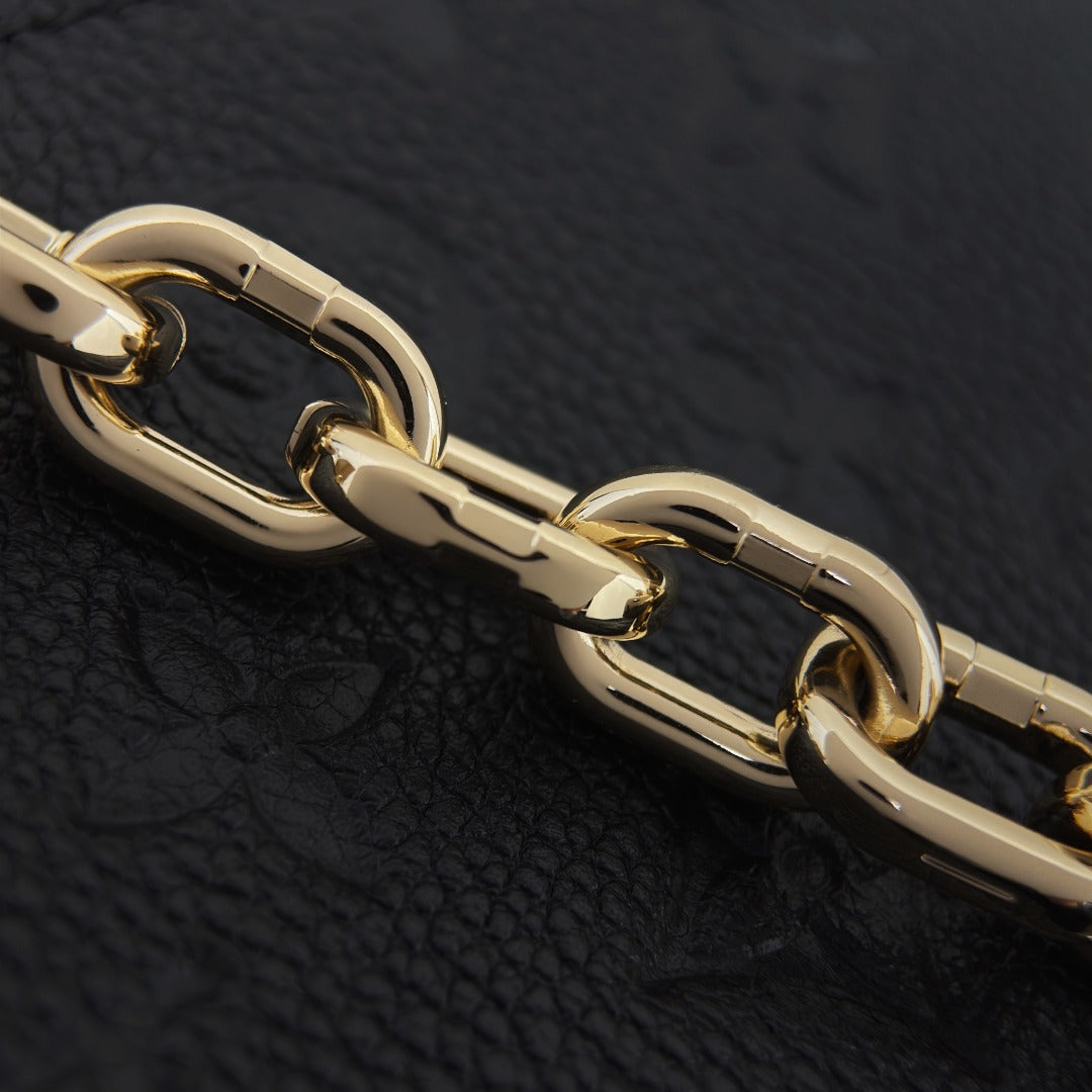 Pochette Metis East West Black Empreinte Leather - Level X