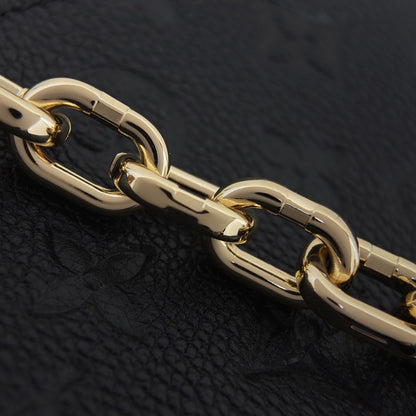 Pochette Metis East West Black Empreinte Leather - Level X