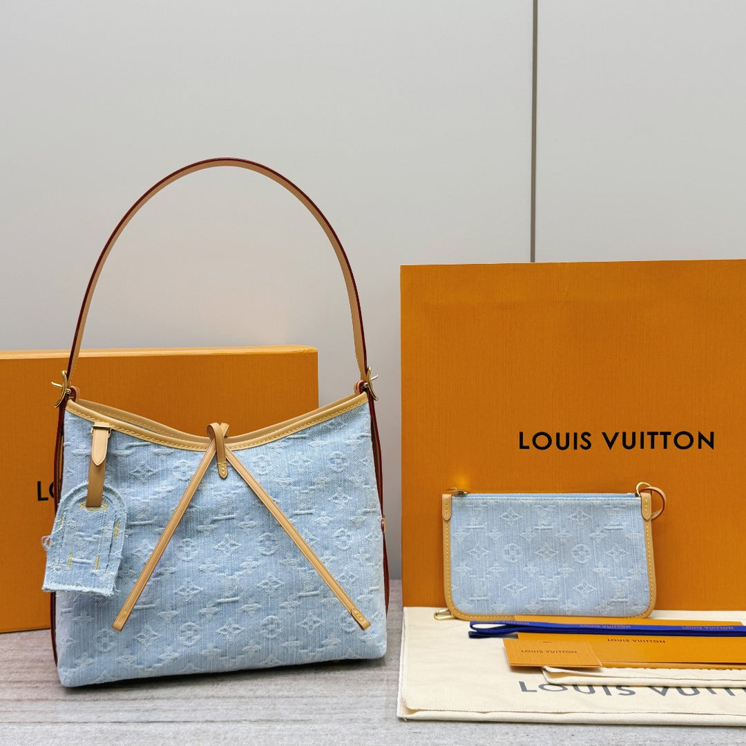Denim Carryall PM Hobo Bag - Level X