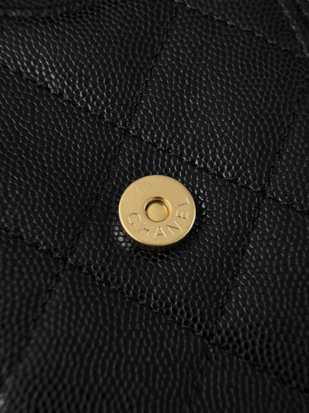 25 Hobo Bag Mini Gold & Black Caviar Leather - Level X