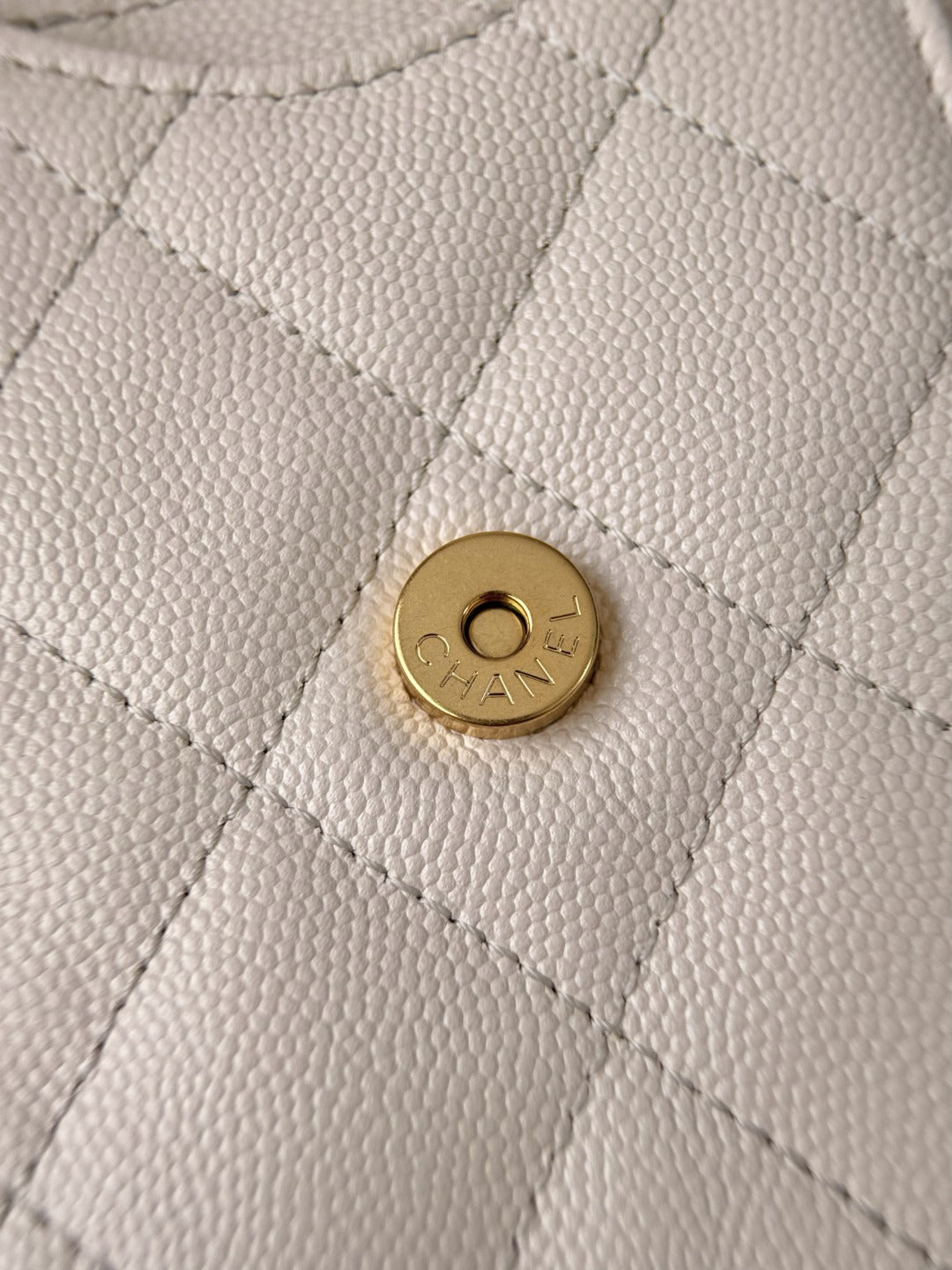 25 Hobo Bag Mini Cream Caviar Leather - Level X