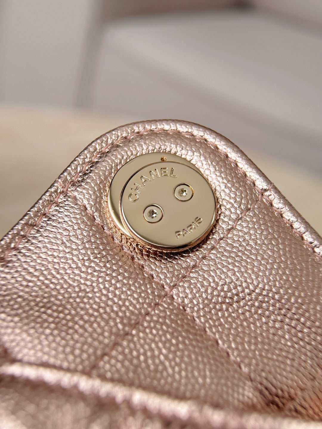 25 Hobo Bag Mini Rose Gold Caviar Leather - Level X