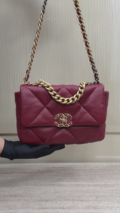 19 Bag Small Maroon Red CNL - Level X