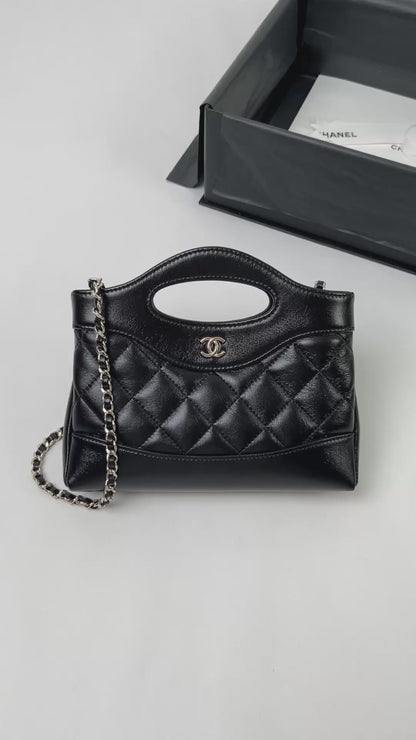 Black Lambskin 31 Nano Bag CNL - Level X