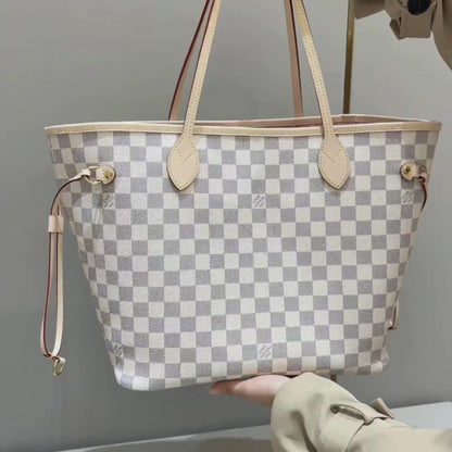Neverfull MM White Damier & Pink - Level X